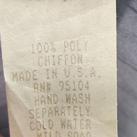 Bodil Women's 100% Poly Chiffon Pleated Midi Dress Blue- L - Picture 7 of 7